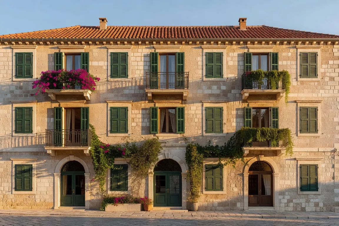 Immeuble residentiel renove pour investissement locatif dans un quartier de Split