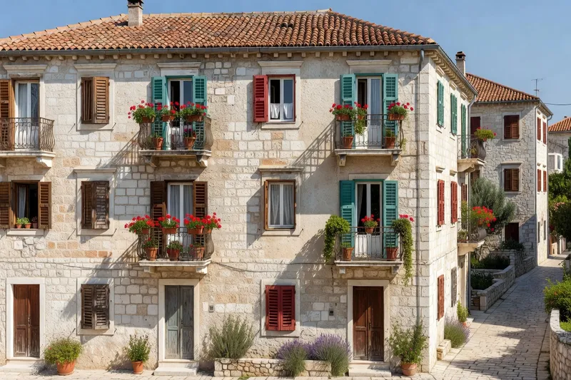 Panneau de catégorisation officielle d’un logement touristique croate